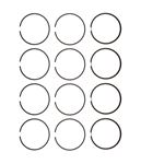 Piston Ring Set (4) - 3 Ring Type - Oversize +040 - BHM1183040 - OEM Goetze